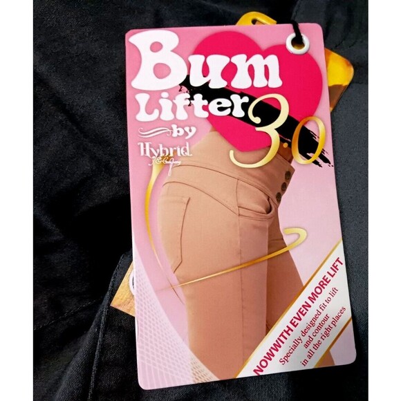 NEW Hybrid & Co Womans Plus Sz 18 Shorts Gunmetal Gray Stretch Bum Lifter 3.0 - Picture 3 of 4